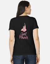 Pretty Girl & Girl Power Graphic T-Shirt for Women