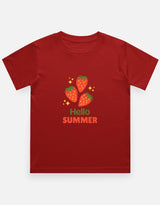 Hello Summer | Kids Unisex Crew Neck Cotton T-Shirt