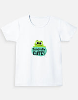 Toad-ally Cool Girl's Crew Neck T-Shirt | Soft 100% Cotton Kids Tee