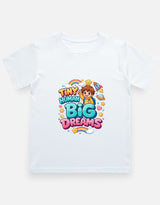 Tiny Human Big Dreams | Kids Unisex Cotton T-Shirt