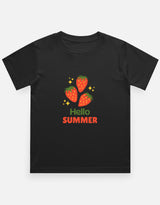 Hello Summer | Kids Unisex Crew Neck Cotton T-Shirt