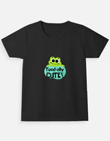 Toad-ally Cool Girl's Crew Neck T-Shirt | Soft 100% Cotton Kids Tee