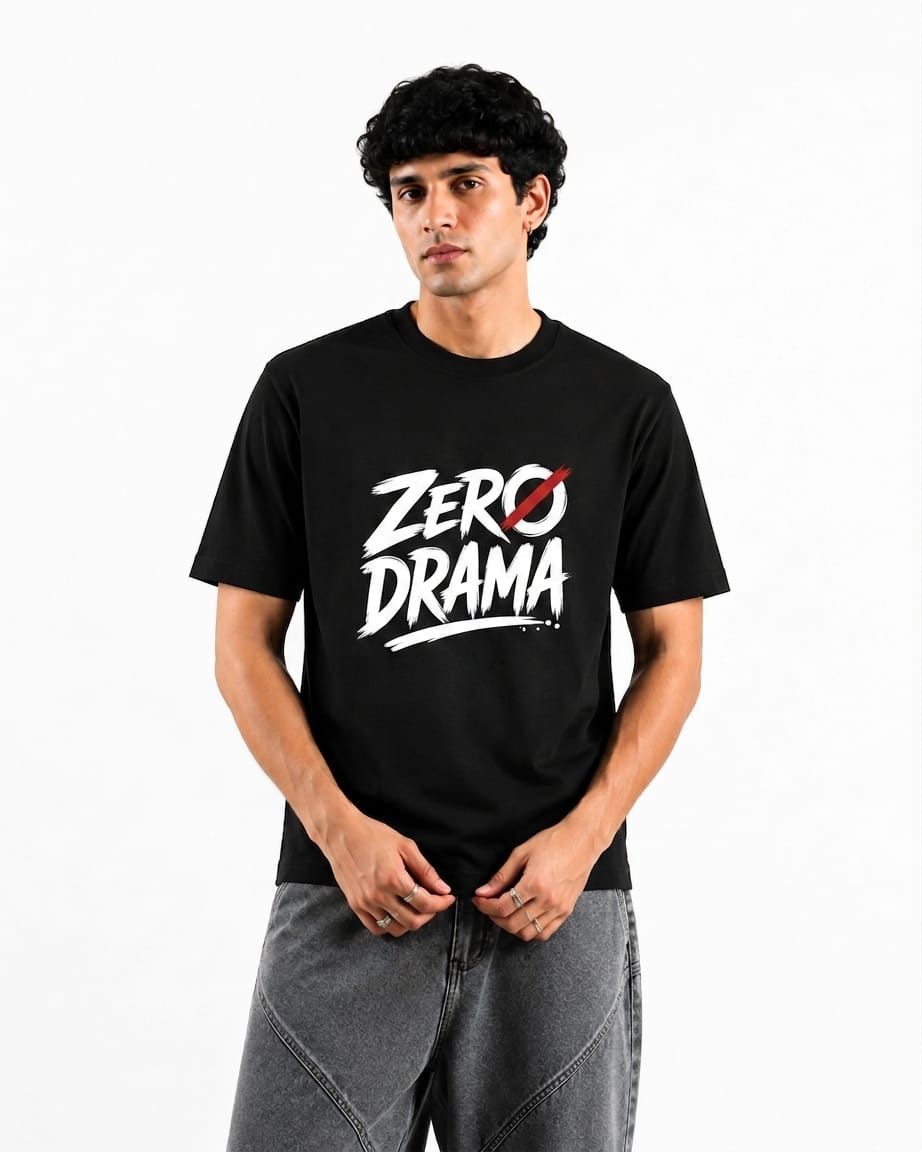 Zero Drama | Unisex Standard Crew T-Shirt | 100% Cotton