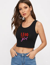 Lead Girl | Women's Crop Tank Top | Wearwordz