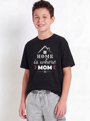 MOM Crew Neck T-Shirt for Kids | Soft 100% Cotton Graphic Tee