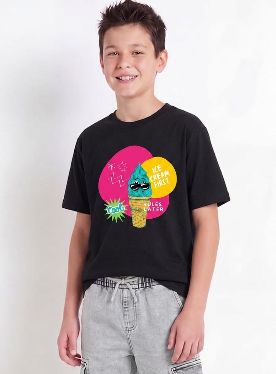 Ice Cream Lover's Kids T-Shirt | Unisex Cotton Tee