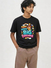 Tiny Human Big Dreams | Kids Unisex Cotton T-Shirt
