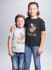 Relax Crew Neck T-Shirt for Kids | Soft 100% Cotton Everyday Tee