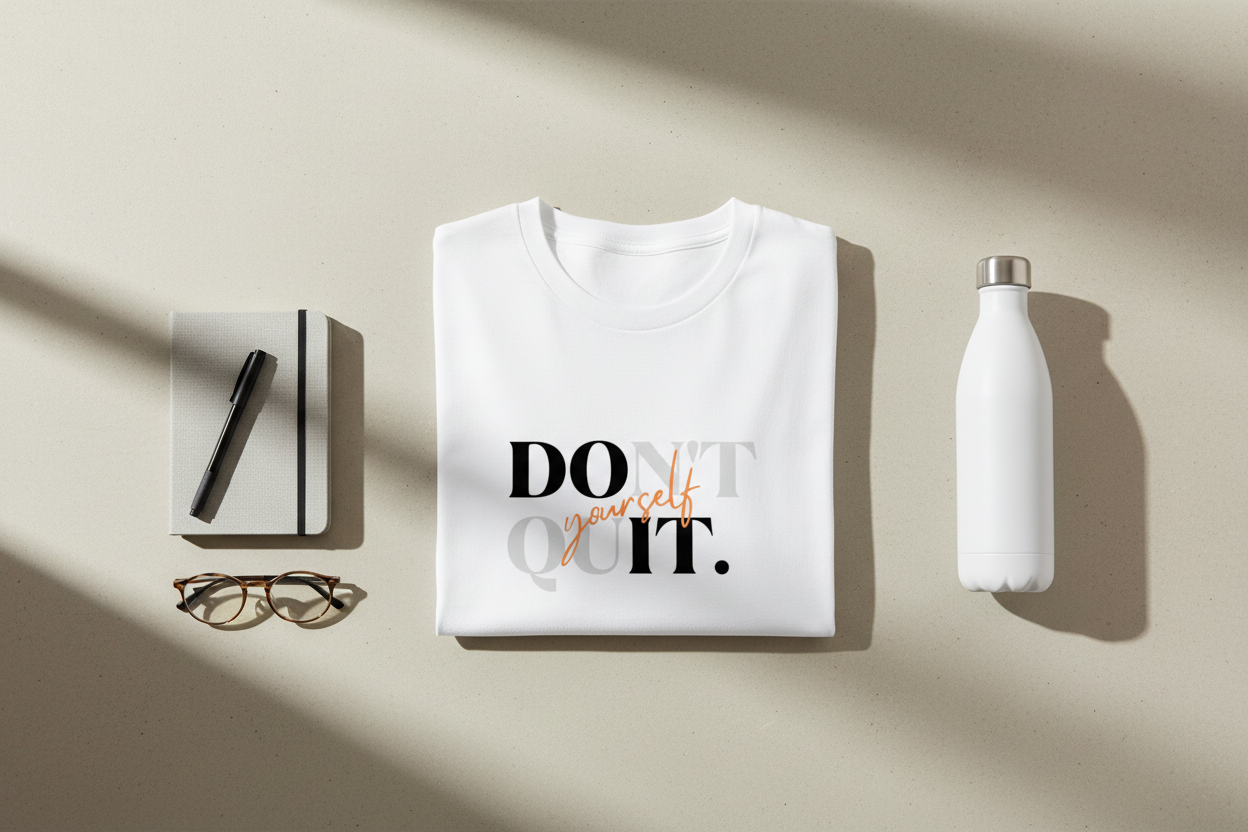 Don't Quit - Folded Mockup