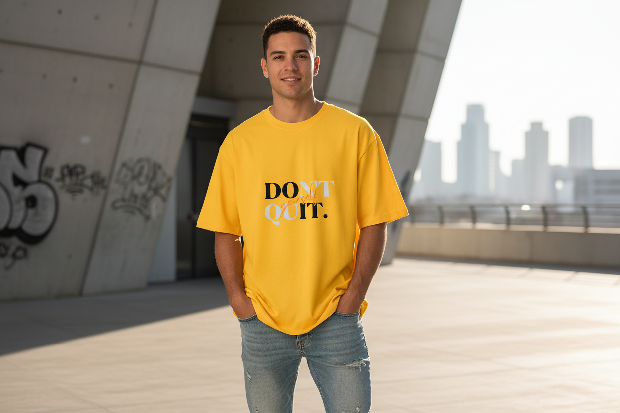 Don't Quit - Male Model Yellow