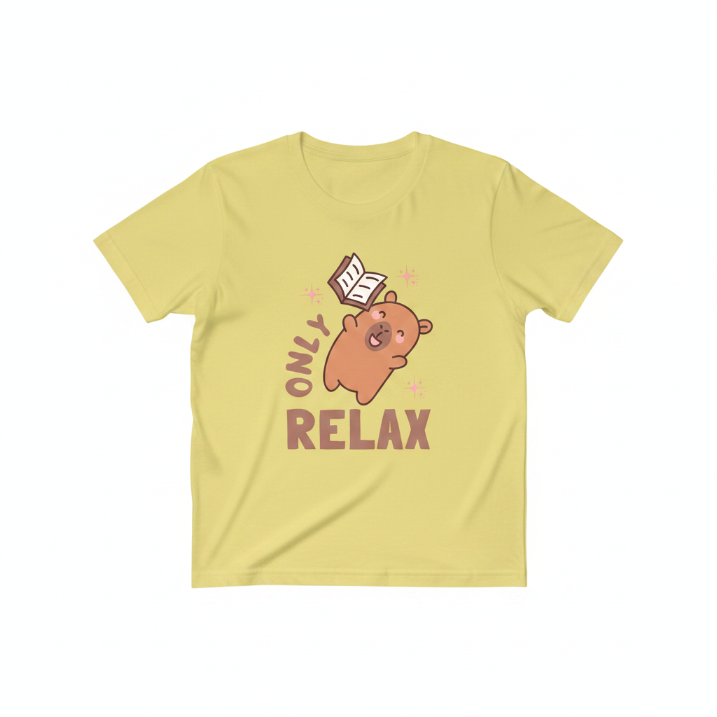 Folded lemon yellow Relax tee