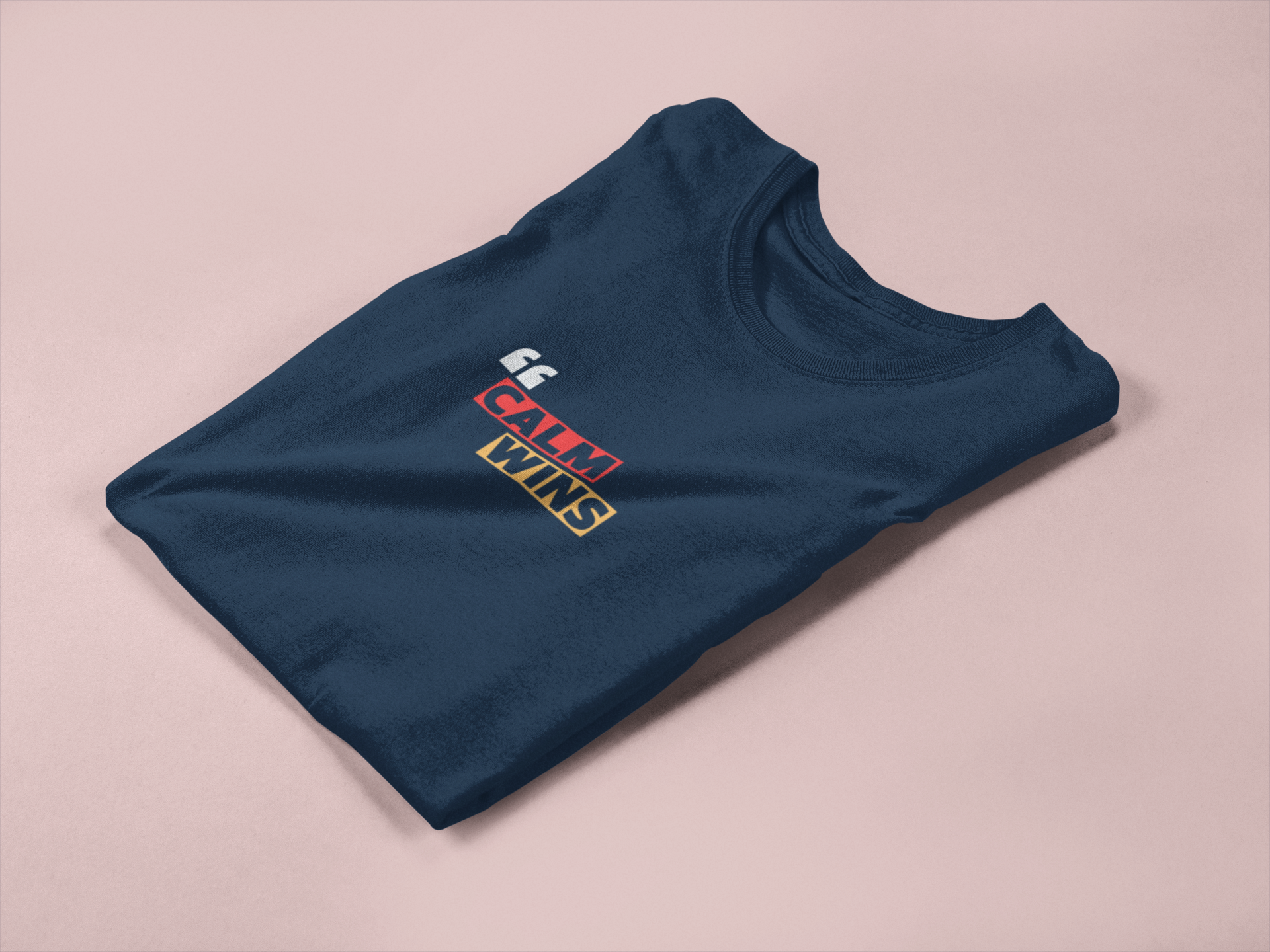 Calm Wins Unisex Graphic Crew T-Shirt