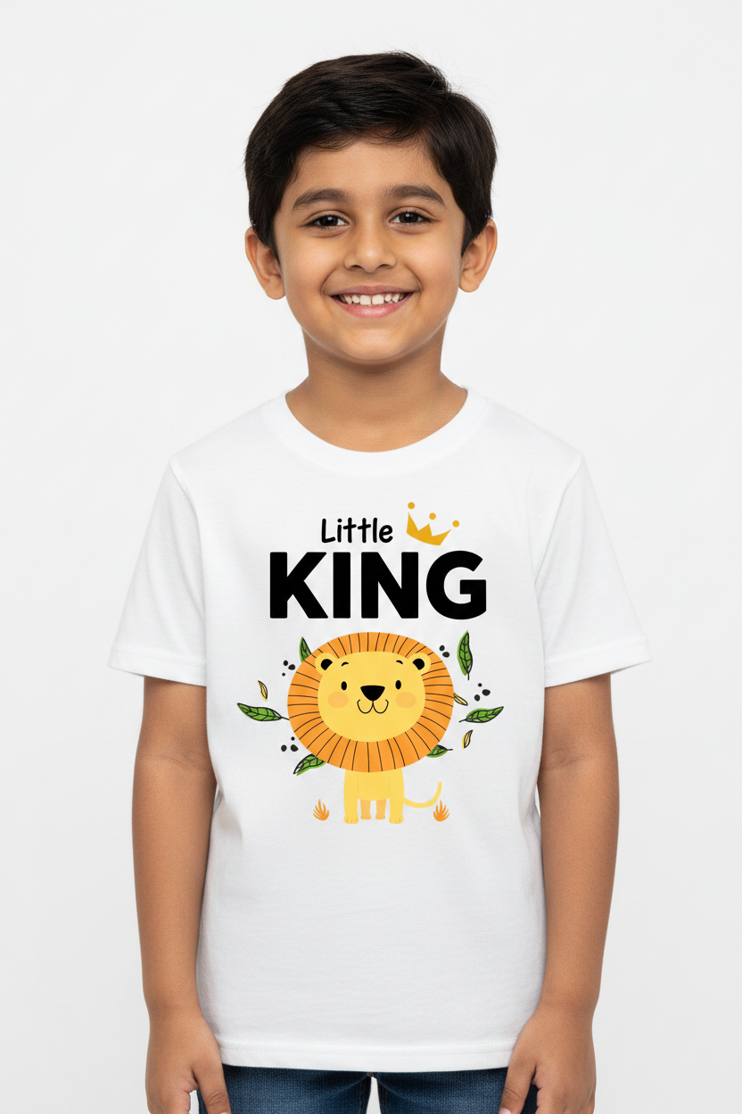 Indian boy model Little King tee revised