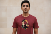 Indian model red tee
