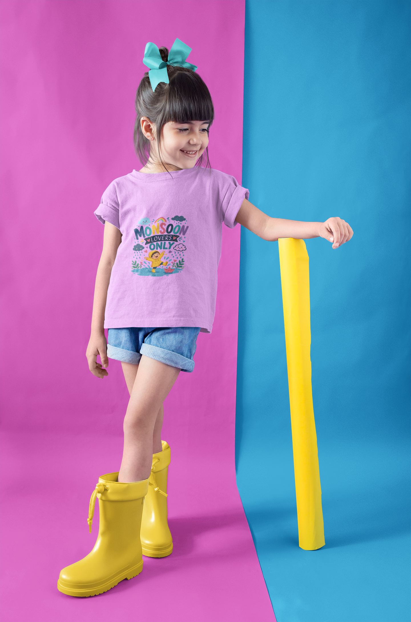Rain Lover Boy's Crew Neck T-Shirt