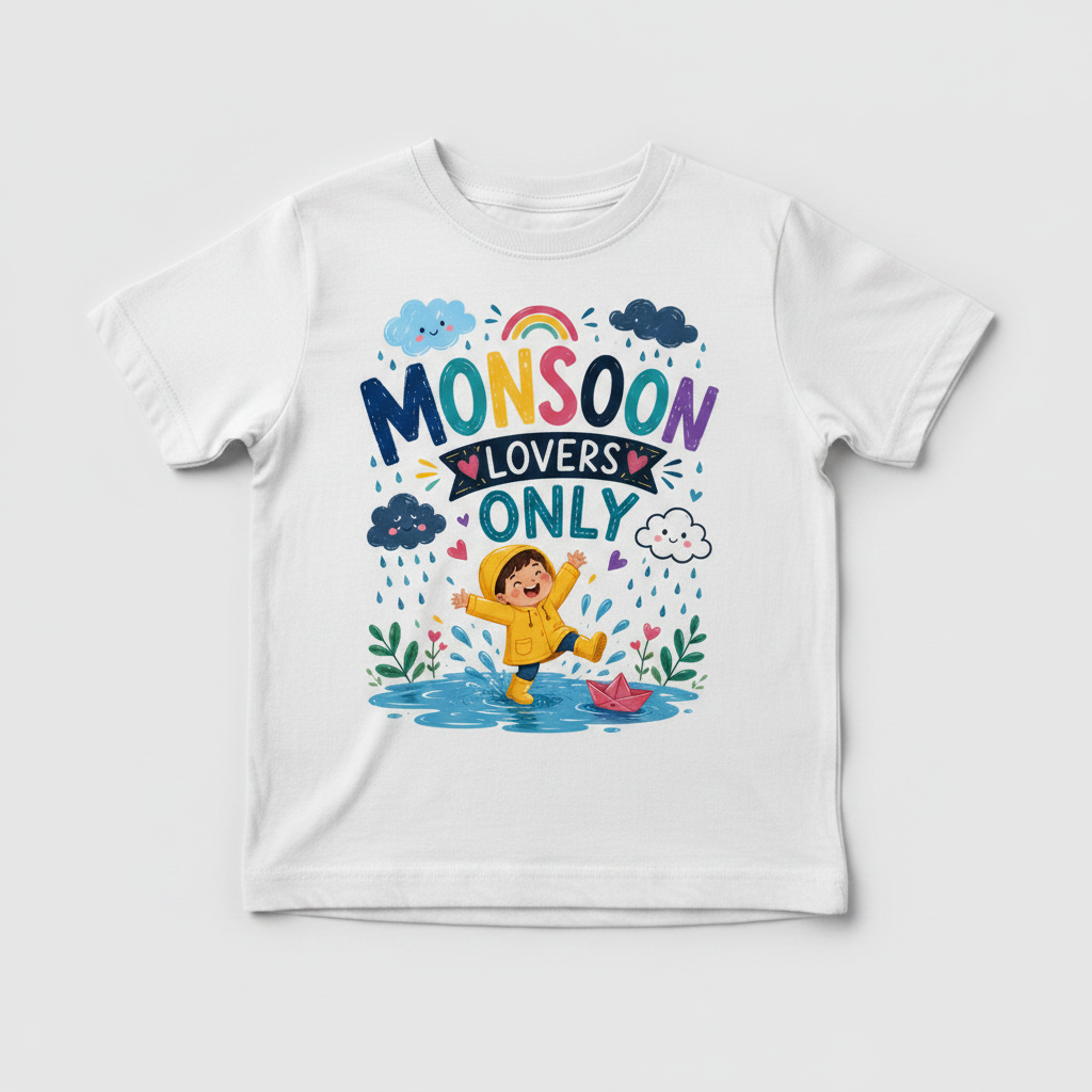 Monsoon Lovers Only T-Shirt Mockup