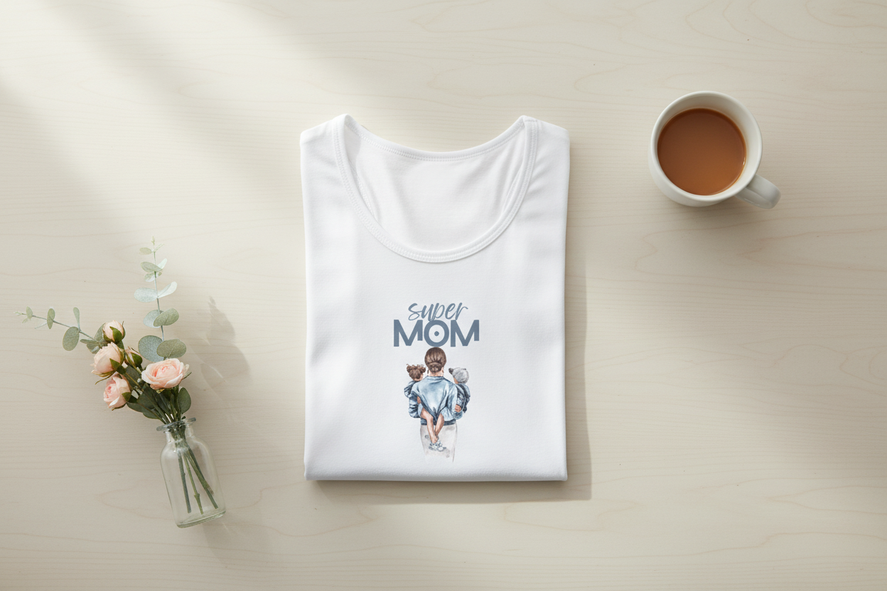 Super Mom - Folded Mockup