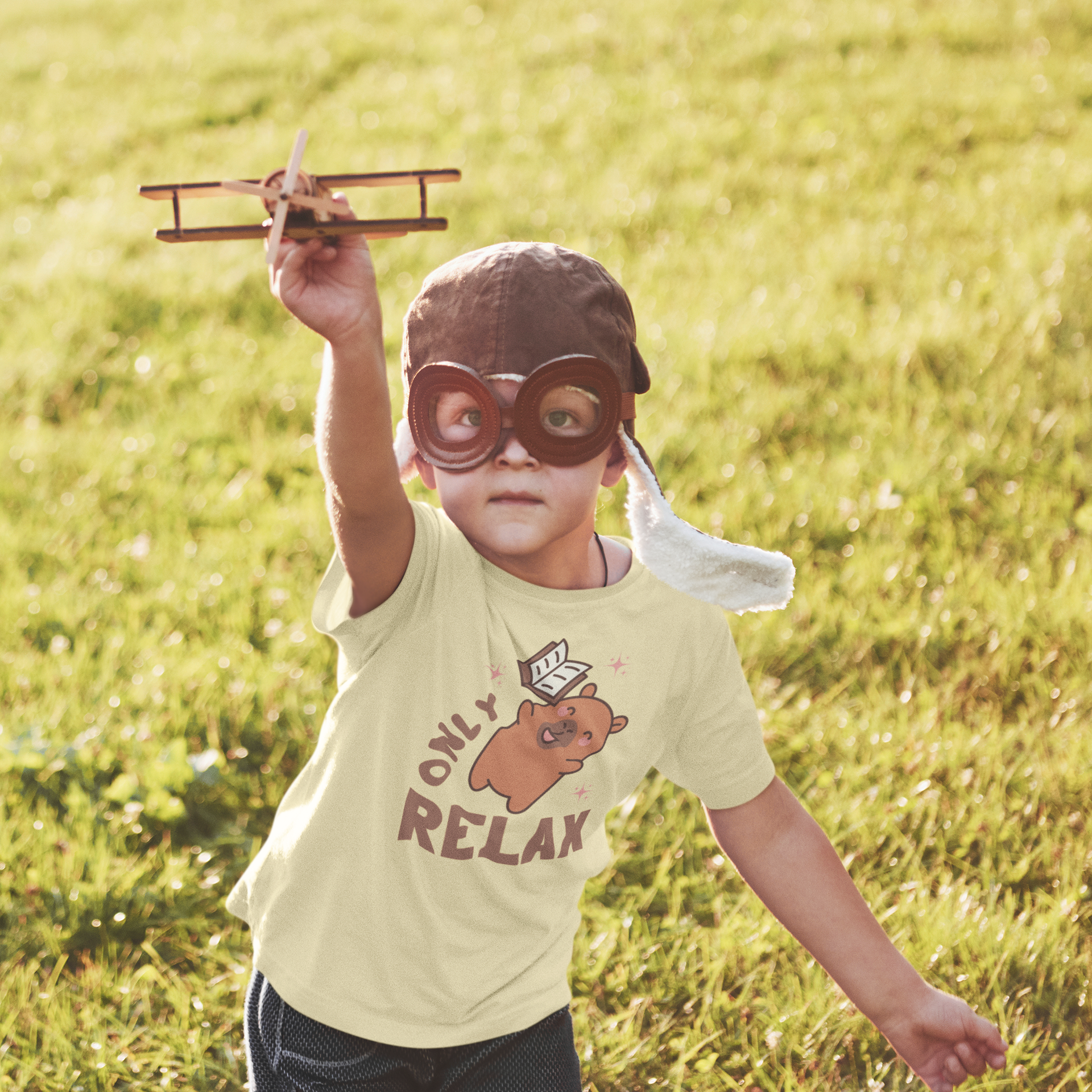 Relax Crew Neck T-Shirt for Kids | Soft 100% Cotton Everyday Tee