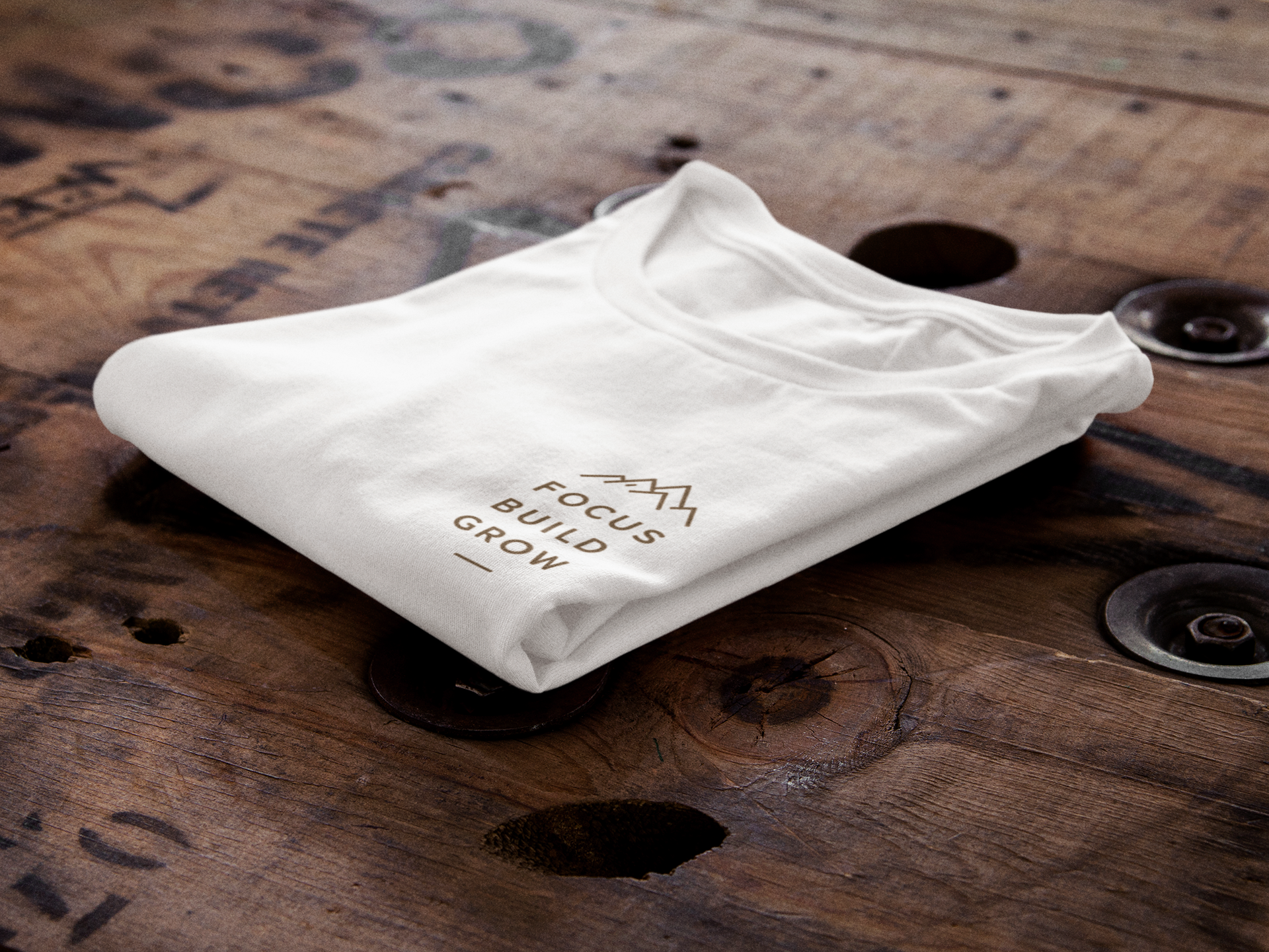 Focus Build Grow Unisex Graphic Crew T-Shirt