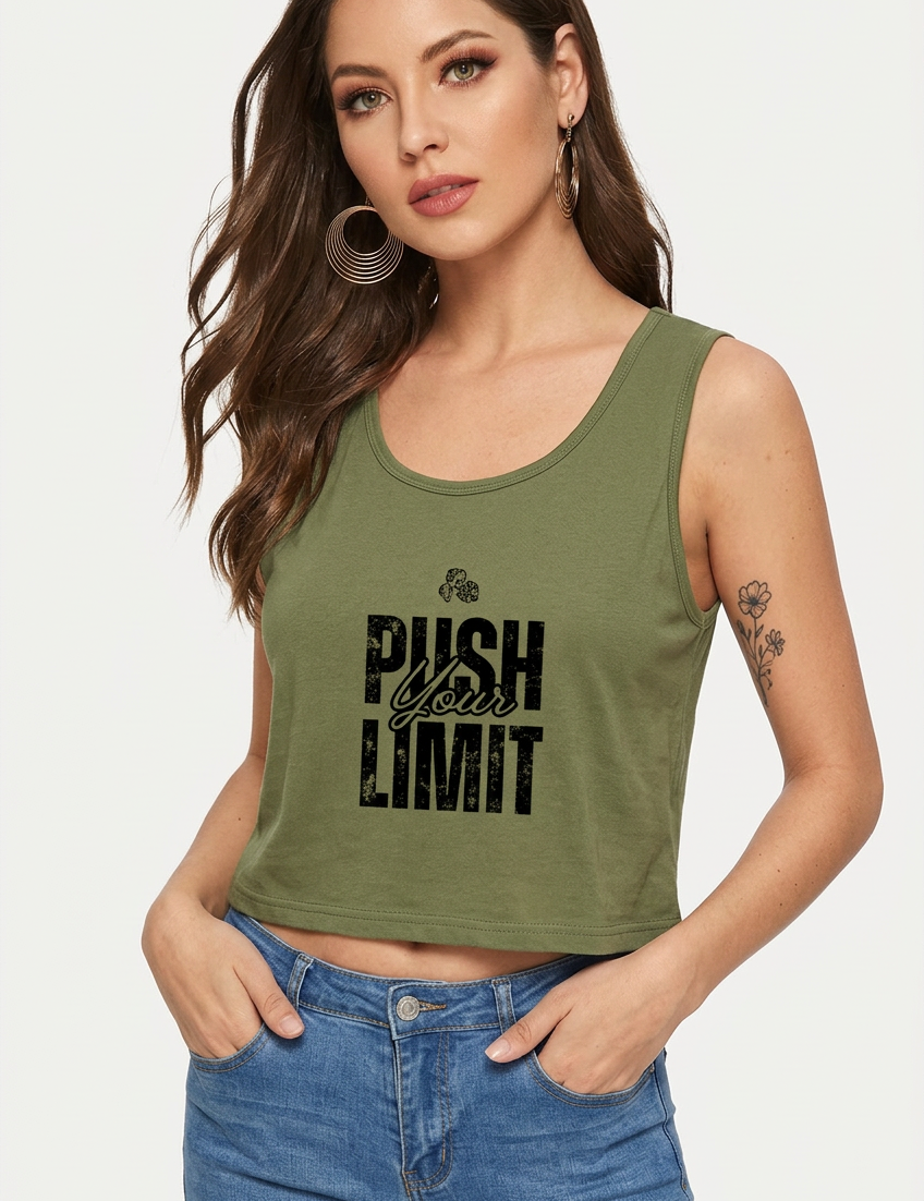 Your model in olive green
